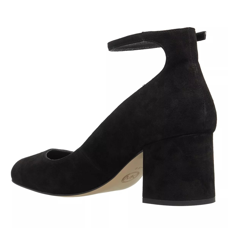 Michael kors black block hot sale heels