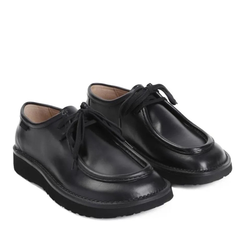 Loewe Black Calf Skin Faro Lace Up Black Snörskor med snörning