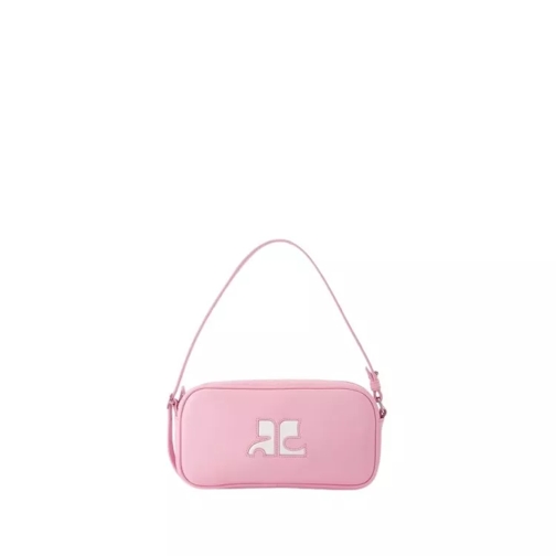 Courrèges Baguette Hobo Bag - Leather - Candy Pink Pink Schultertasche