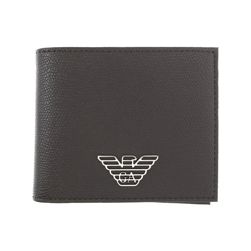 Emporio Armani Geldbörse Black Wallet And Business Card Holder Set Grey