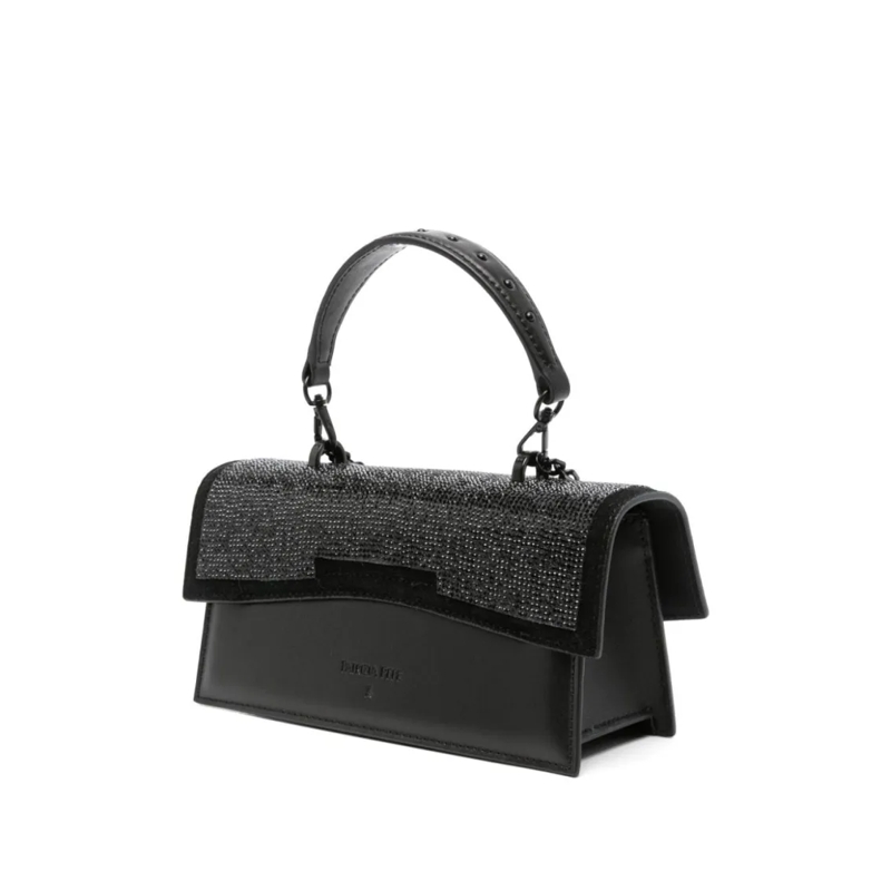 Patrizia Pepe Schultertasche Bag With Rhinestones Black(Image 6)