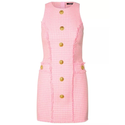 Balmain Sleeveless Dress Pink 