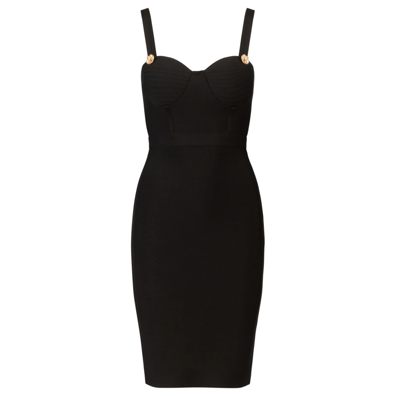 Kraimod Midikleid Bandagekleid schwarz