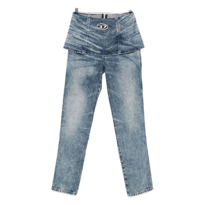 Diesel Jeans Light Blue Acid Wash Jeans Blue