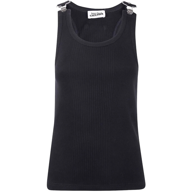 Jean Paul Gaultier T-Shirt Top Black schwarz