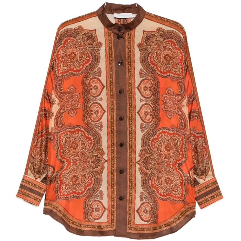 Zimmermann Chemisier Shirts Orange orange