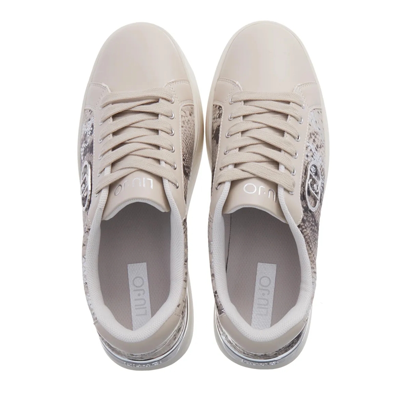 LIU JO Low-Top-Sneaker Pretty 06 Laminated Printed Py Savana/Silver(Image 6)