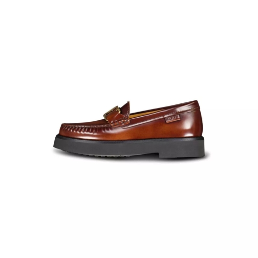Tod's Loafer Loafers aus glänzendem Leder Braun