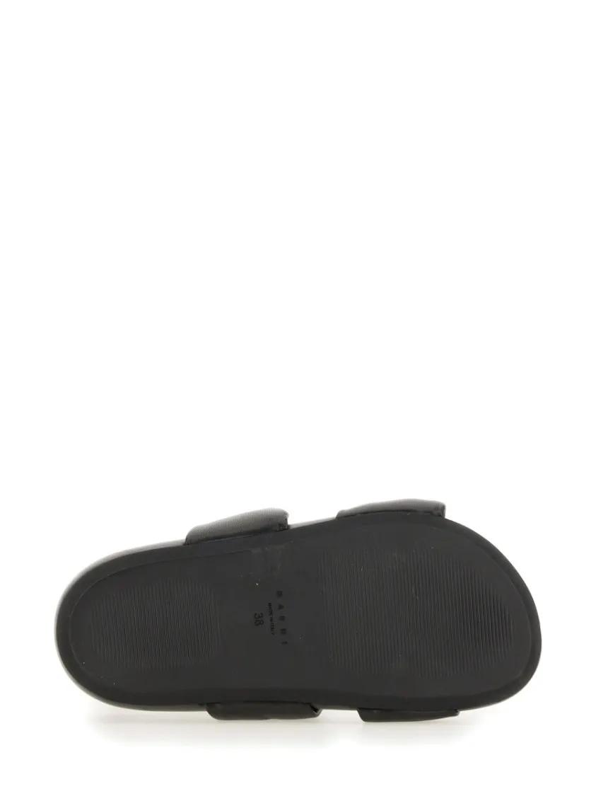 Thumbnail - Marni Sandalen - Black Leather Sandals With Knotted Upper - Gr. 37 (EU) - in Schwarz - für Damen