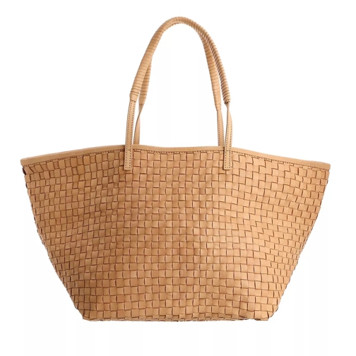 Closed Braided Leather Tote Natural Shopper