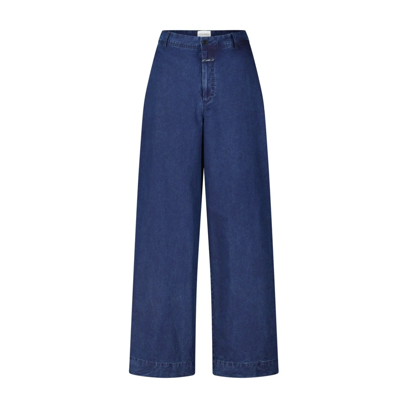 Closed Jeans Weite Hose Wrenna im Denimstyle Dunkelblau