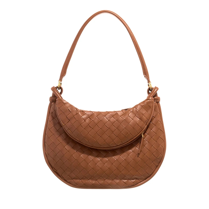 Bottega Veneta Hobo Bag Medium Gemelli Cognac
