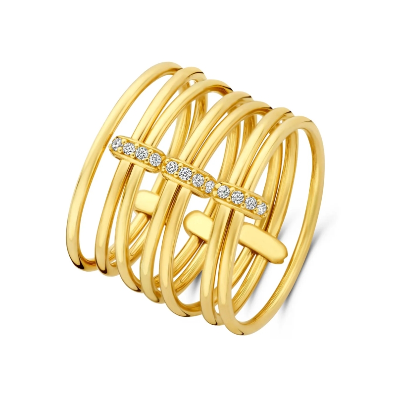 Isabel Bernard Bague Cour d'Honneur Adora 585 Gold Ring Gold