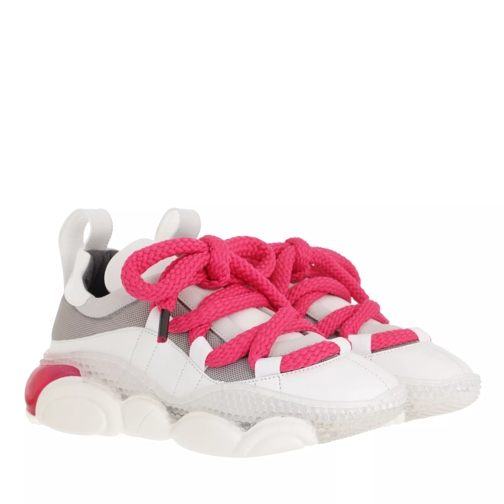 Moschino Sneakerd Bolla30 Mix Bianco+Fuxia scarpa da ginnastica bassa