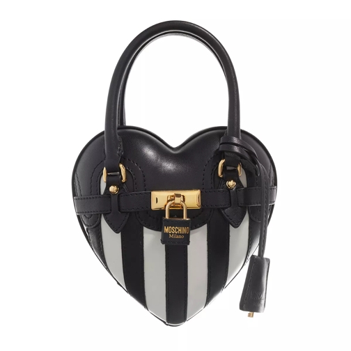 Moschino Moschino Heartbeat Shoulder Bag Fantasy Print Black Crossbody Bag