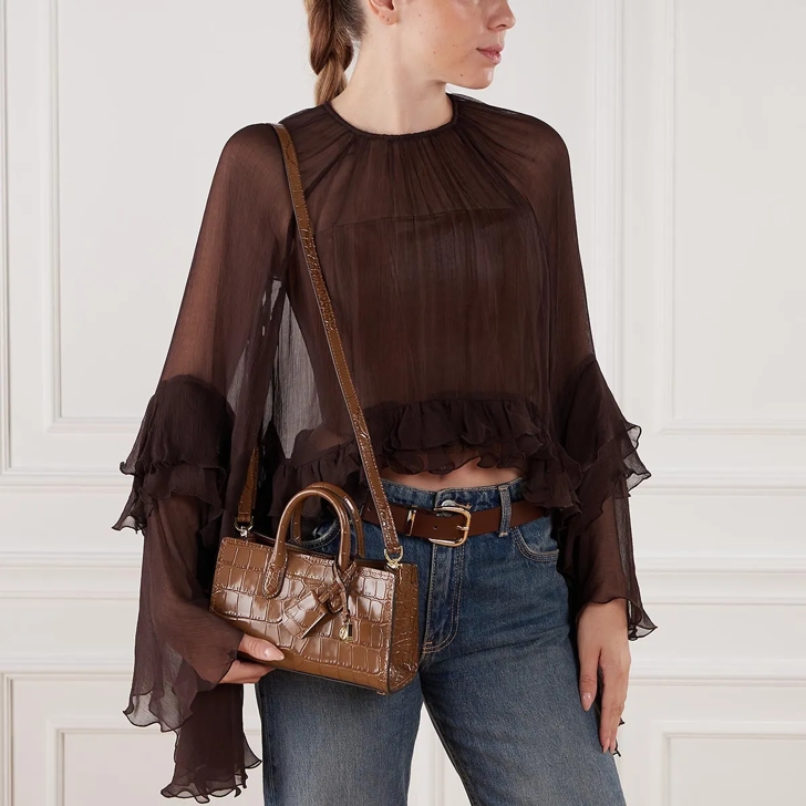 Michael Kors Scarlett Xs Ew Crossbody Chestnut Crossbody Bag