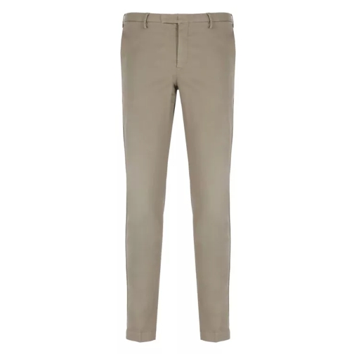 Pt Torino Grey Cotton Trousers Grey 