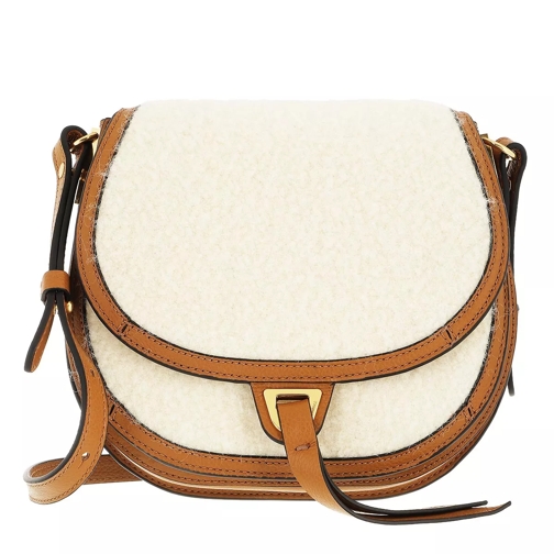 Coccinelle Arpege Wool Handbag Solid Wool/Bott.Leat. / Natura Natural/Caramel Saddle Bag