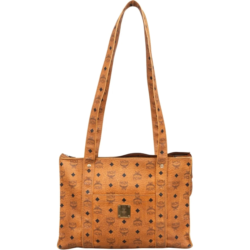 MCM Tote MCM Visetos Monogram Shoulder Bag braun