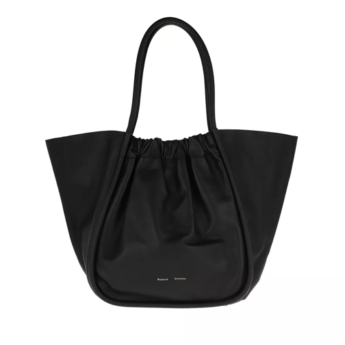 Proenza Schouler XL Ruched Tote Bag Calfskin Black Shopper