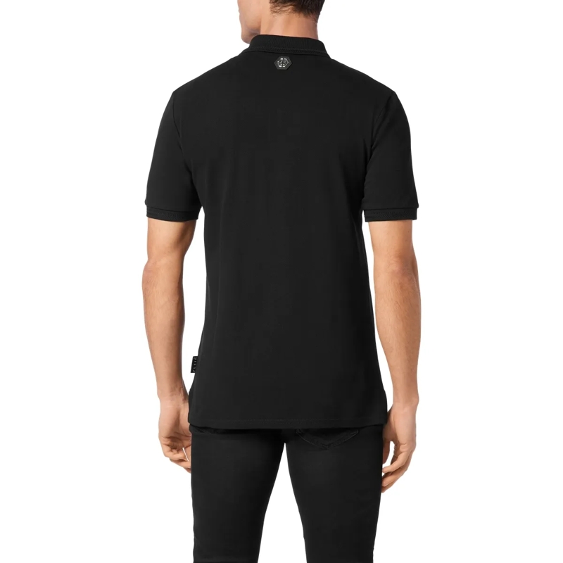 Philipp Plein Top Poloshirt Tattoo Mit Schmucksteinen schwarz(Image 2)
