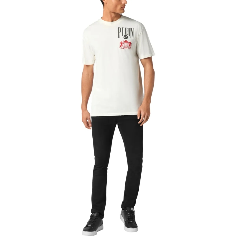 Philipp Plein T-Shirt T-Shirt Racing weiss(Image 8)