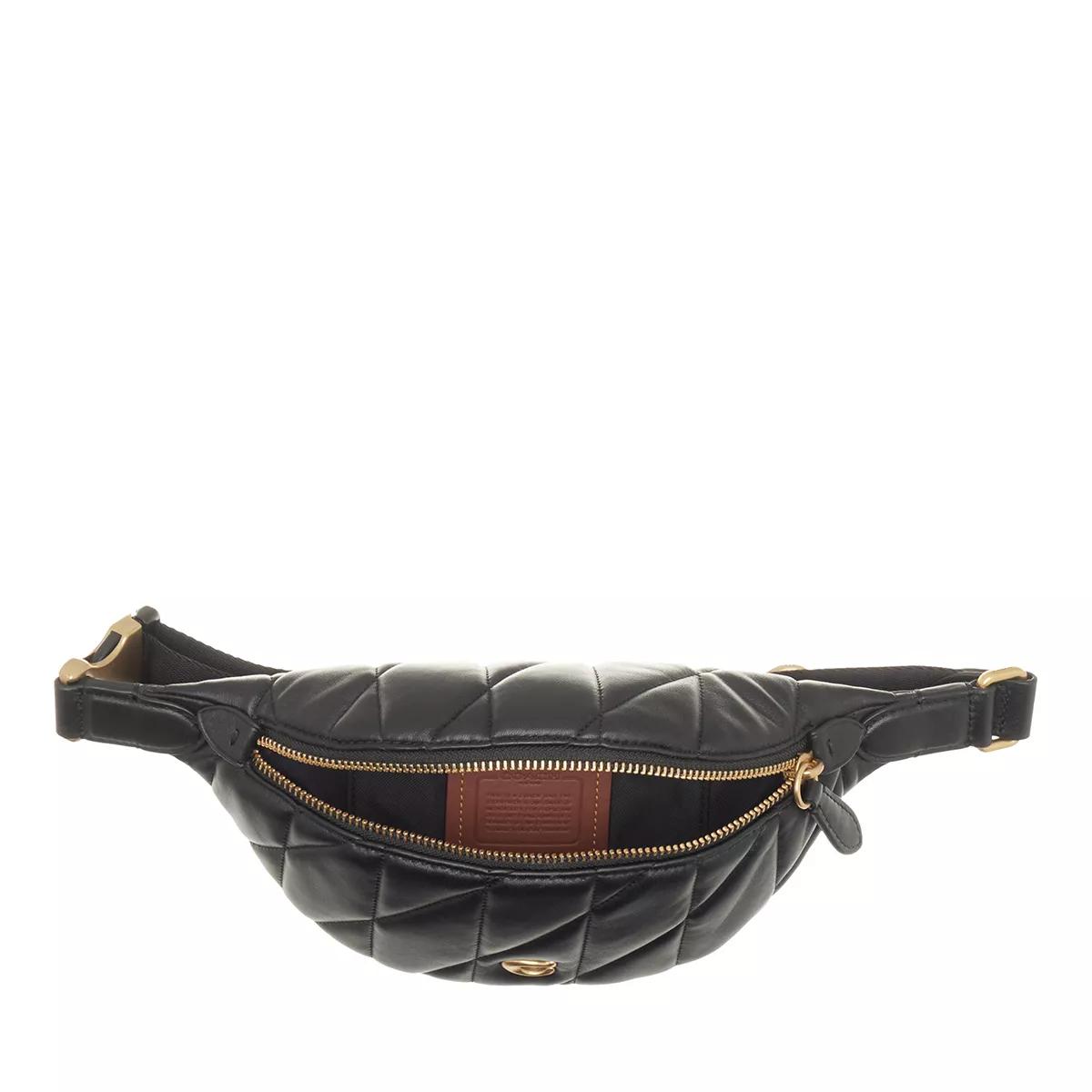 Coach Heuptasjes Quilted Pillow Leather Essential Belt Bag in zwart