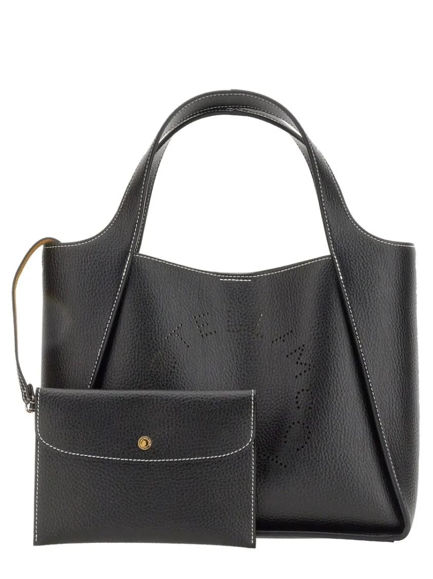 Stella Mccartney Hobo bags Structured Shoulder Bag With Double Handle in zwart