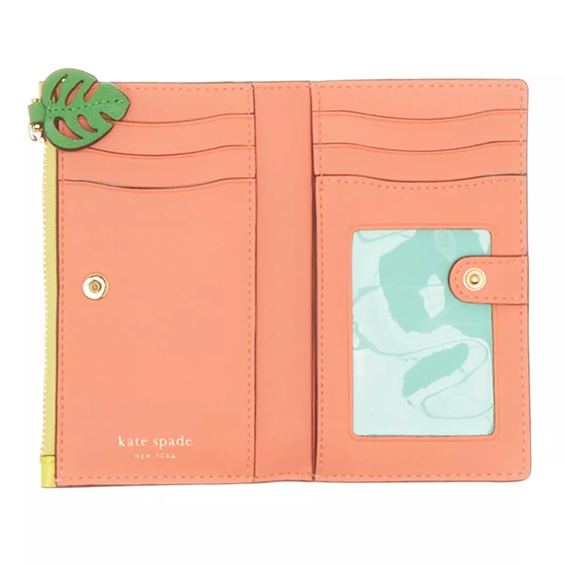 Kate Spade New York Bi-Fold-Portemonnaie Playa Ombre Saffiano Leather Small Slim Bifold Wal multi(Image 5)