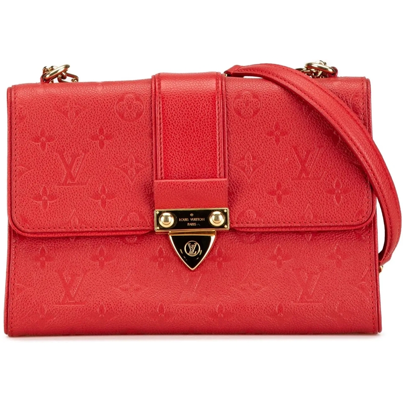 Louis Vuitton Sac à bandoulière Monogram Empreinte Saint Sulpice BB rot