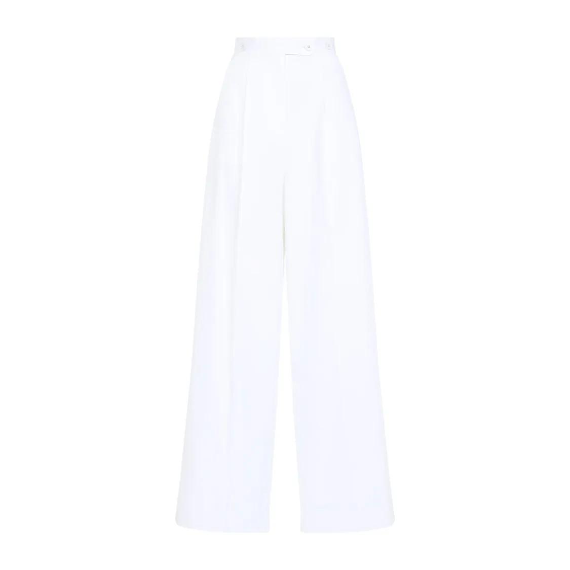 Givenchy - Tailored White Wide-Leg Trousers - Größe 34 - weiß