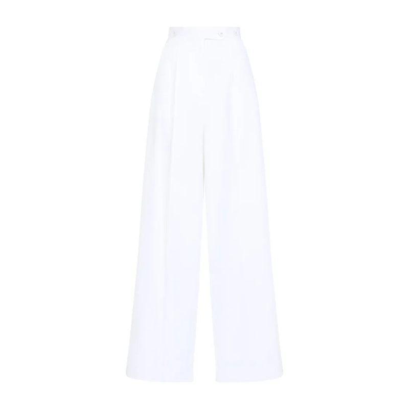 Givenchy  Tailored White Wide-Leg Trousers White