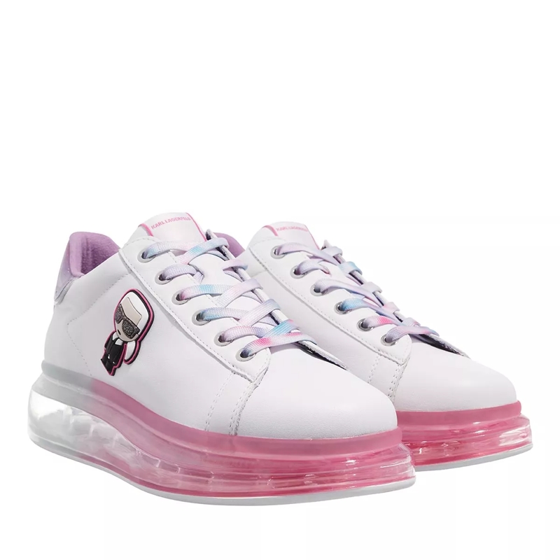 Karl Lagerfeld Low-Top-Sneaker Kapri Kushion Karl Ikonic Marble Lo White Leather Lilac