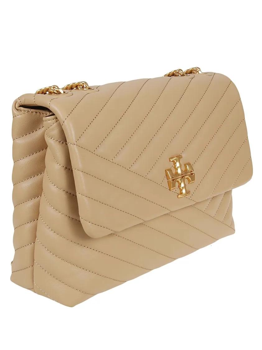 TORY BURCH Hobo bags Kira Chevron Convertible Shoulder Bag in bruin