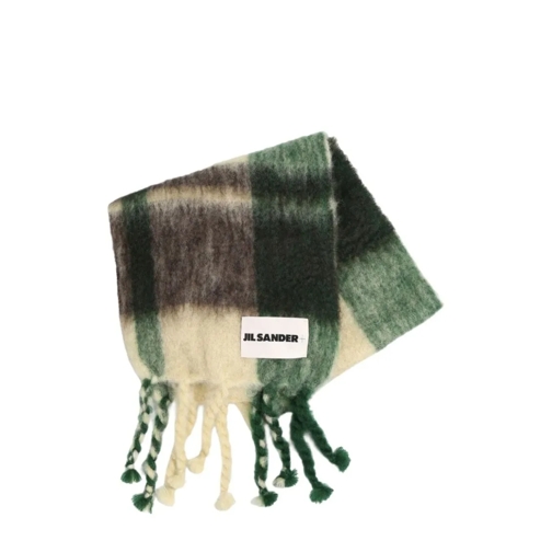 Jil Sander Lichtgewicht Sjaal Multi-Coloured Wool Scarf Multicolor