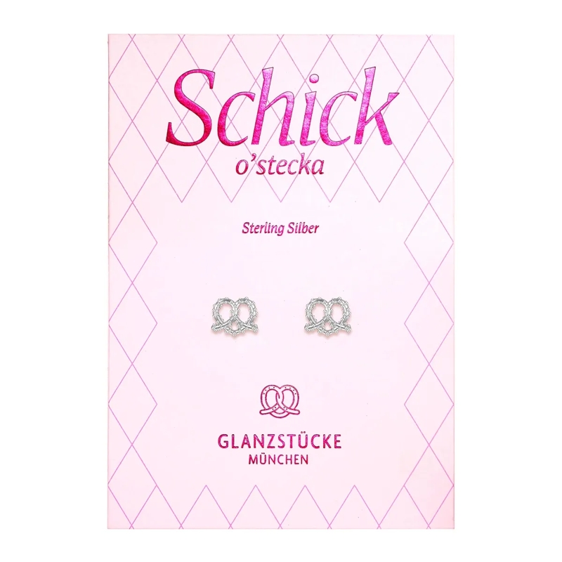 Glanzstücke München Ohrstecker Sterling Silber Ohrstecker Herz-Breze silber(Image 2)