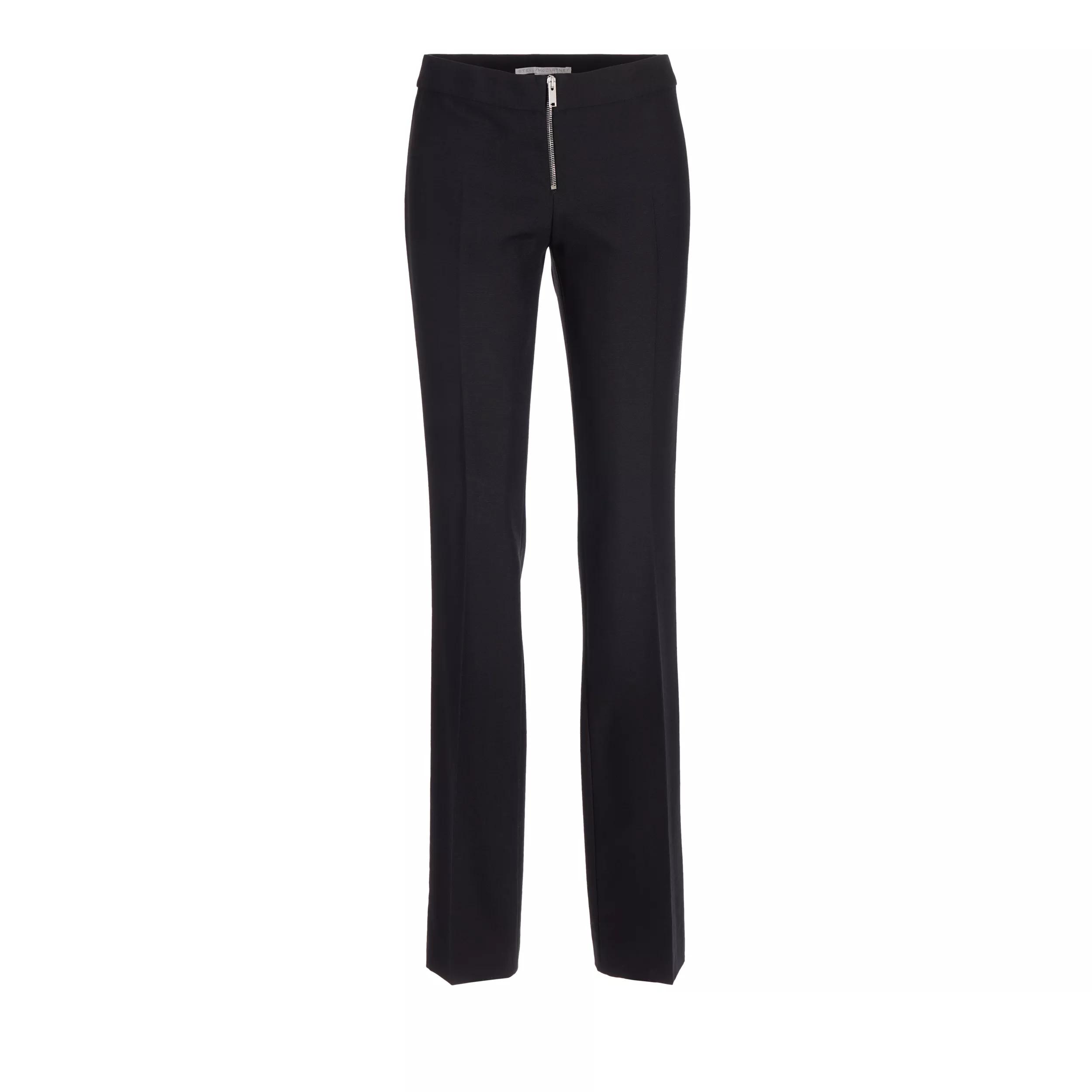 Stella McCartney - ZIP Detail Slim Hose - Größe I40 - schwarz