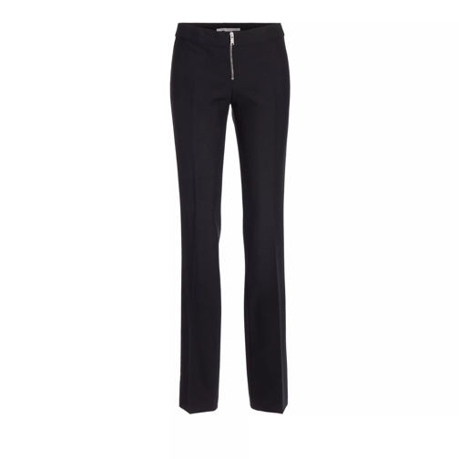 Stella McCartney Broeken ZIP Detail Slim Hose 1000 Black