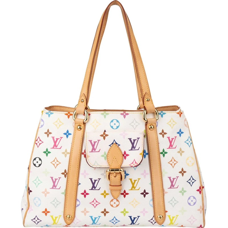 Louis Vuitton Tote Louis Vuitton Murakami Multicolor Aurelia Handbag weiß