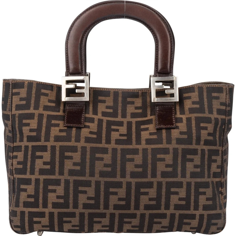 Fendi Schultertasche Fendi FF Monogram Zucca Handbag mehrfarbig