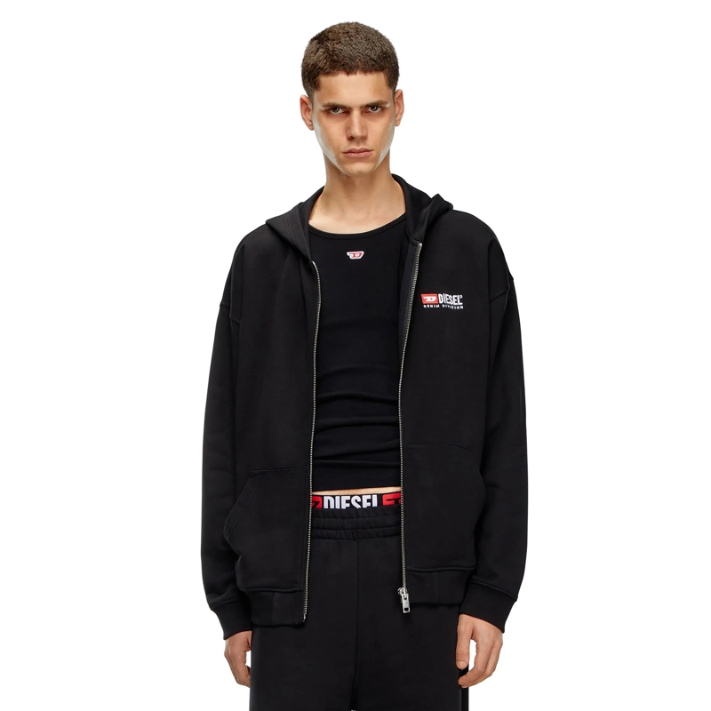 Diesel  S-BOXT-HOOD-ZIP-DIV SWEAT schwarz(Image 4)