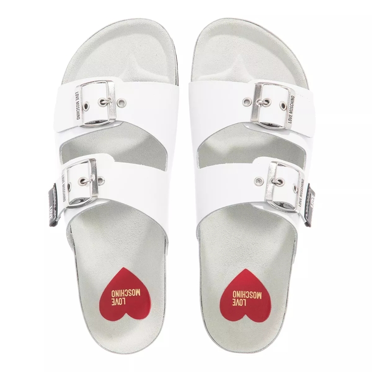 Red discount moschino slides