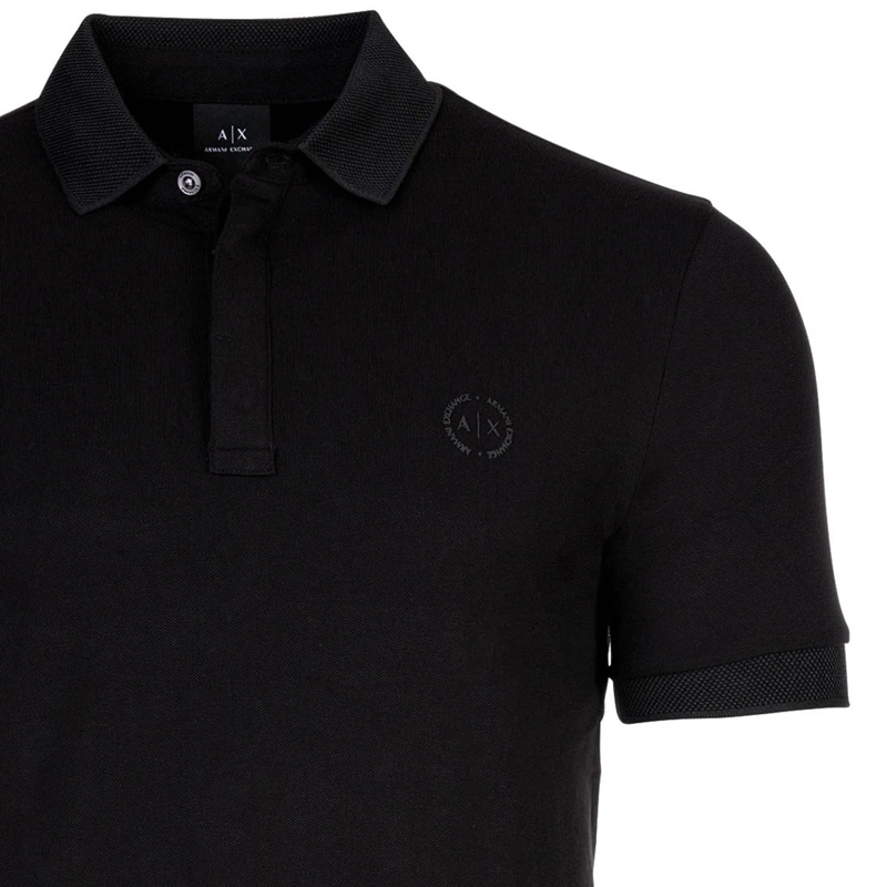 Armani Exchange Polohemd Armani Exchange A|X ARMANI EXCHANGE Herren Poloshi schwarz(Image 3)