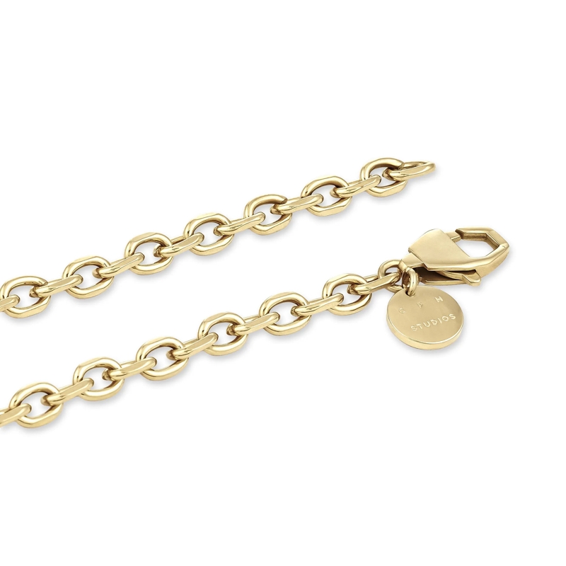 Copenhagen Mittellange Halskette Edelstahl Basic Chains gold(Image 4)