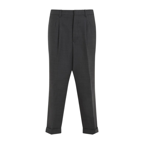 AMI Paris  Carrot Fit Trousers Grey