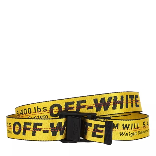 Off-White Classic Industrial Belt  Yellow Black Webgürtel