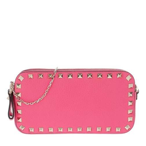 Valentino Garavani Rockstud Chain Bag Small Shadow Pink Crossbody Bag