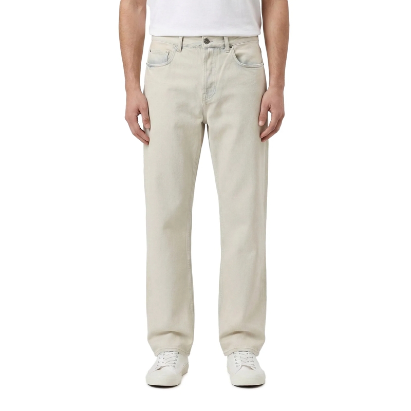 Golden Goose Jeans Skate Straight Leg Distressed Jeans Neutrals(Image 4)