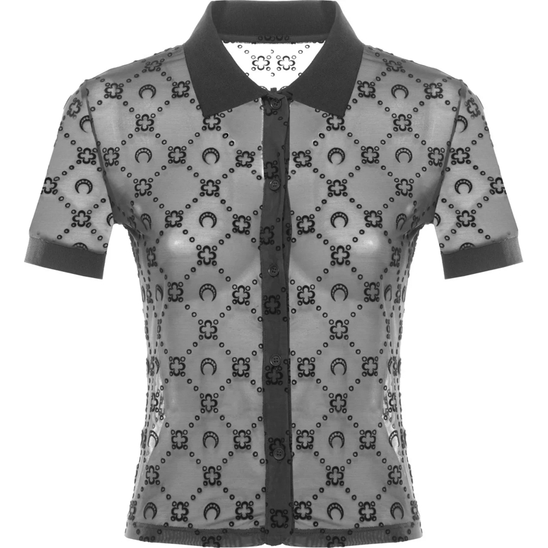 Marine Serre Chemisier Shirts Black schwarz