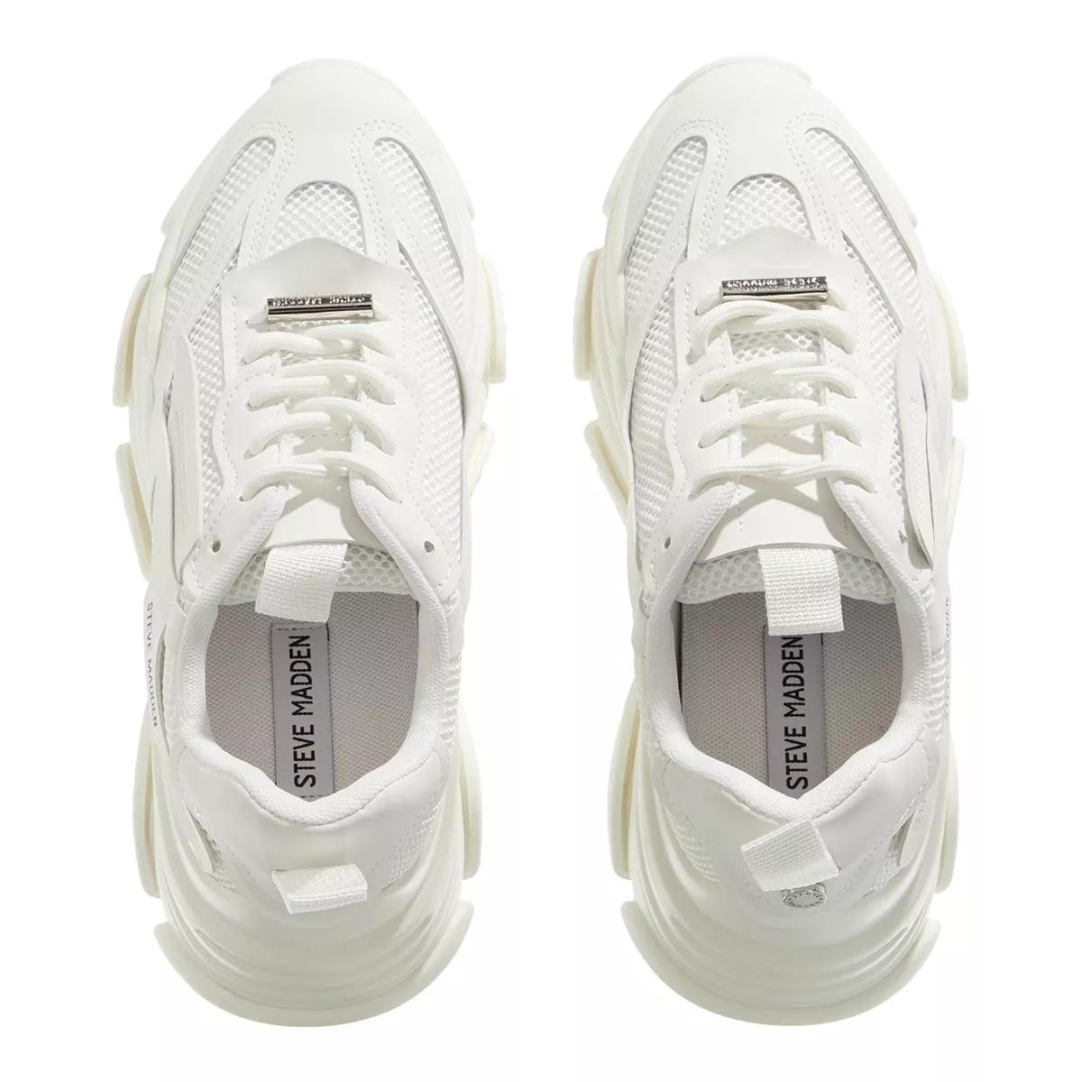 STEVE MADDEN POSSESSION PLATFORM SNEAKERS WHITE– Indulge Boutique